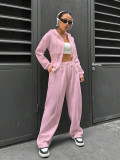 Women Casual hooded Top and Pants two-piece set