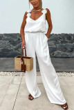 Spring Summer Style Strap Sleeveless Casual Loose Women Jumpsuit