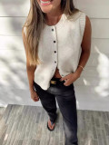 Women casual maillard style knitting vest