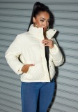 Women Turndown Collar Padding Jacket