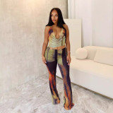 Women Sexy Print Jumpsuit