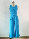 Women Summer Vest and Pants Two-piece Set