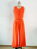 Women Summer Vest and Pants Two-piece Set