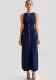 Women Summer Sleeveless Round Neck Knitting Dress