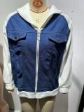 Women Casual Denim Patchwork Jacket