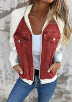 Women Casual Denim Patchwork Jacket