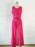 Women Summer Vest and Pants Two-piece Set