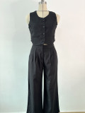 Women Summer Vest and Pants Two-piece Set