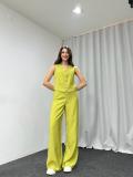 Summer Suit Women's Fashion Casual Solid Color Vest Trousers Two-Piece Set