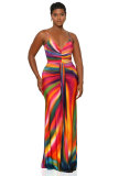 African Women Casual Sleeveless Printed Maxi Dress