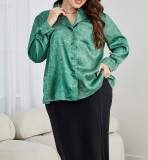 Plus Size Women Long Sleeve Autumn Loose Trendy Casual Top Shirt