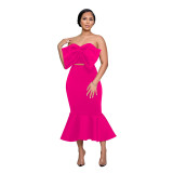 Women Solid Sleeveless Maxi Dress