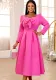 Fashion Chic Square Neck Dress Bow A-Line Formal Party Dress