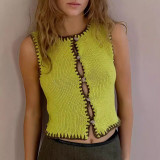 Women Knitting Vest Top