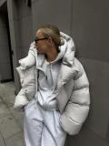 Women Winter Style Street Hooded Padding Jacket