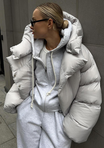 Women Winter Style Street Hooded Padding Jacket