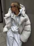 Women Winter Style Street Hooded Padding Jacket