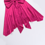 Summer Chic Strapless Bow Decoration Mini Party Dress