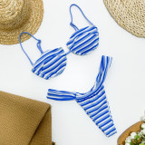 Sexy Bikini Stripes Two Pieces Women's Swimsuits