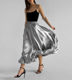 Autumn Fashion Women's High Waist Balloon Long Skirt