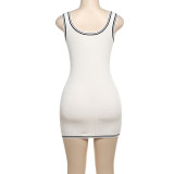 Summer Women's Sexy Strap Knitting Tight Fitting Short Dress