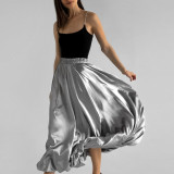 Autumn Fashion Women's High Waist Balloon Long Skirt