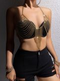 Women summer metal chain sexy top