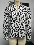 Women autumn long-sleeved v-neck shirt