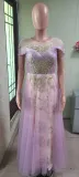 Formal Party Evening Dress Girl Chic Sequin Trailing Dress（Processing time need 3-6 days）
