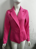 Women Fall/Winter Long Sleeve Solid Blazer