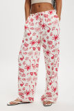 Women Printed Casual Wide Leg Pants