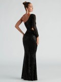 Women summer sequin party sequin evening dress