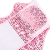 Sequined Corset Strapless Top Fashion Sexy Vest