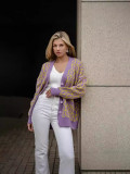 Autumn And Winter V-Neck Knitting Cardigan Women's Loose Solid Color Sweater