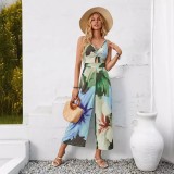 Summer Fashion Casual Printed Strap Jumpsuit Trendy Women's Clothing