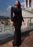 Women's Autumn Sexy Back Hollow Slim Long-Sleeved Dress