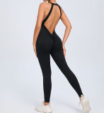 Women Low Back Sports Quick-Drying One-Piece Fitness Yoga Jumpsuit