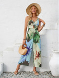 Summer Fashion Casual Printed Strap Jumpsuit Trendy Women's Clothing