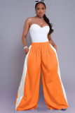 Fashion Casual Color Matching Wide-Leg Pants Women's Clothing