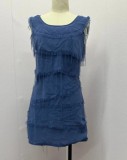 Summer Women's Clothing Casual A-Line Solid Color Dress