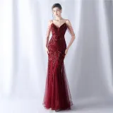 Plus Size Women Formal Party Fishtail Evening Dress