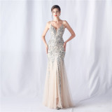 Plus Size Women Formal Party Fishtail Evening Dress