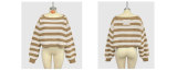 Women Striped Long Sleeve Sweater