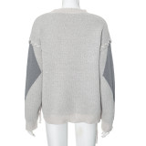 Women Fall Winter Women Single Braided Rope Knitting Casual Sweater