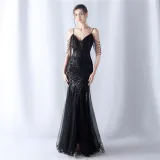 Plus Size Women Formal Party Fishtail Evening Dress