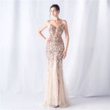 Plus Size Women Formal Party Fishtail Evening Dress