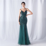 Plus Size Women Formal Party Fishtail Evening Dress