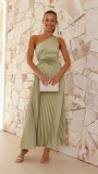 Women Elegant Hollow One Shoulder Dress