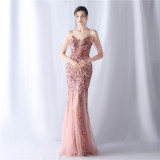 Plus Size Women Formal Party Fishtail Evening Dress