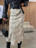 Autumn Fashion High Waist Slim Fit Printed Women's Skirt